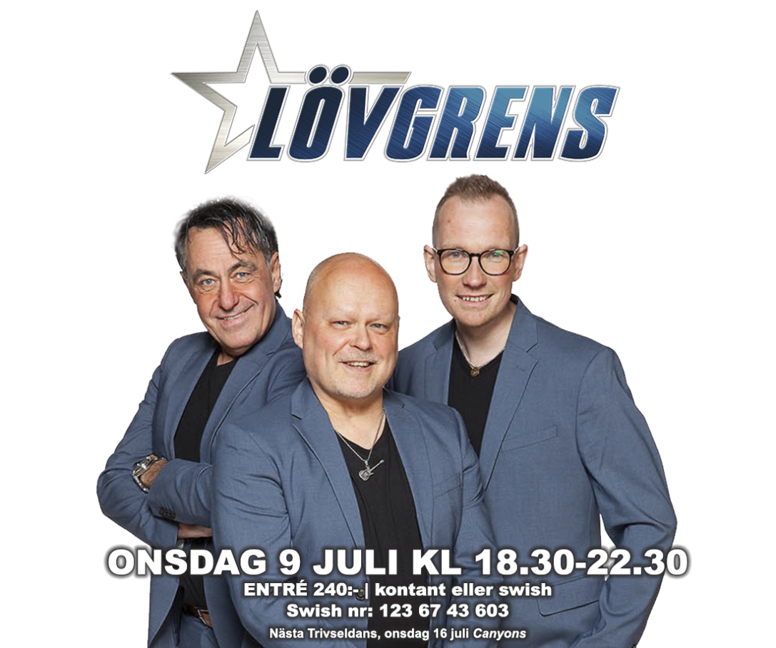 Lövgrens spelar upp till dans på Lyktan 9 juli. Välkomna!