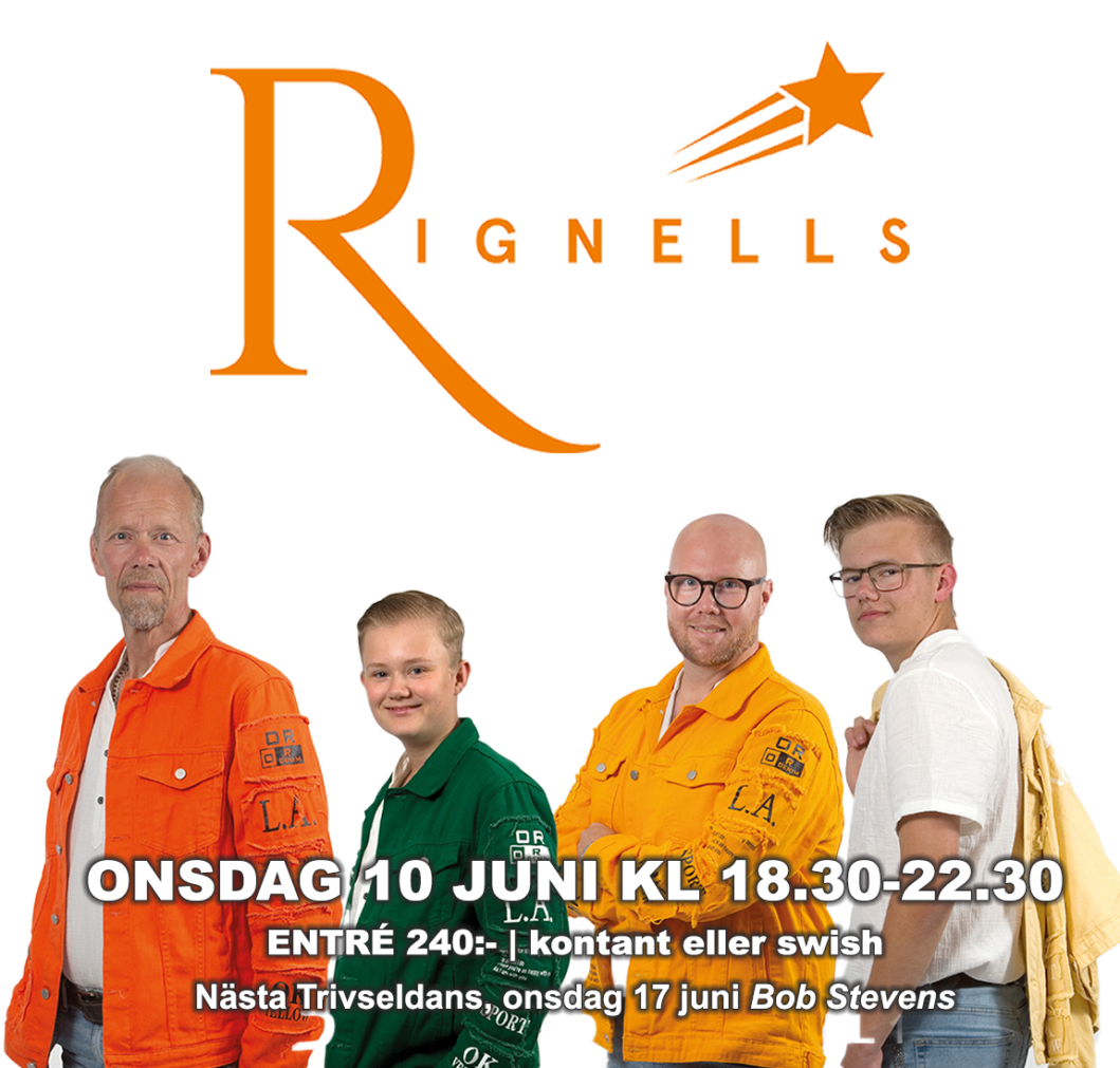10 juni trivseldans till Rignells!