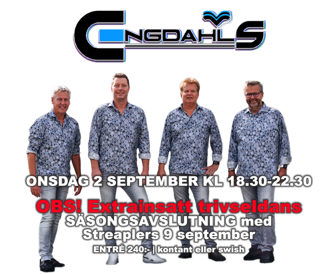 Trivseldans 2 september till Engdahls!